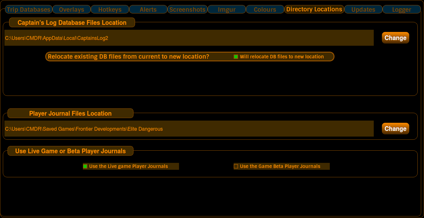 Directory Locations
