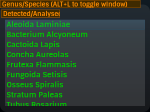 Species List
