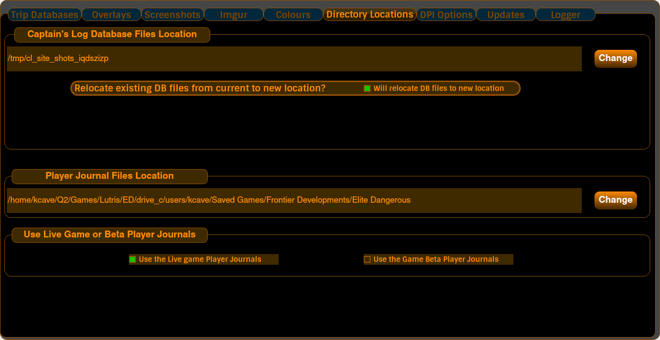 Directory Locations