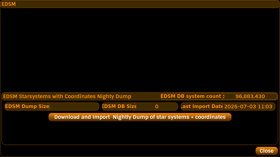 EDSM Panel
