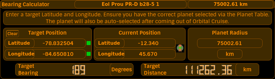 Bearing Calculator